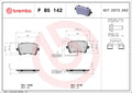 set placute frana,frana disc P 85 142 BREMBO