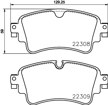 set placute frana,frana disc P 85 154 BREMBO