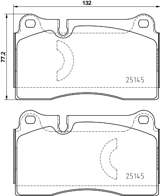 set placute frana,frana disc P 85 159 BREMBO