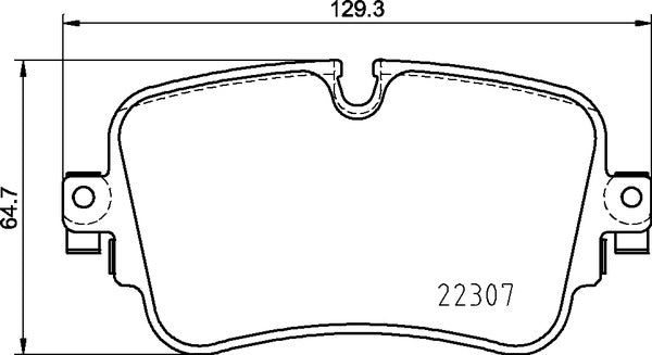 set placute frana,frana disc P 85 161 BREMBO