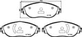 set placute frana,frana disc P 85 166 BREMBO