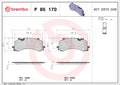 set placute frana,frana disc P 85 170 BREMBO