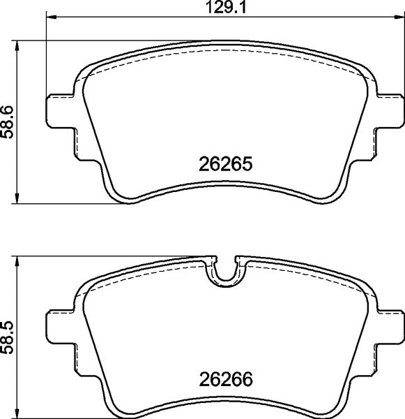 set placute frana,frana disc P 85 185 BREMBO