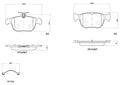 set placute frana,frana disc P 85 189 BREMBO