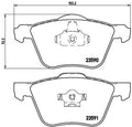 set placute frana,frana disc P 86 022 BREMBO