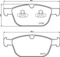 set placute frana,frana disc P 86 023 BREMBO