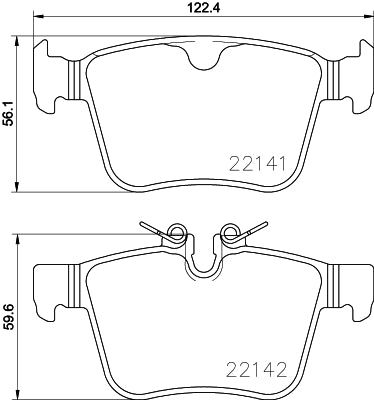 set placute frana,frana disc P 86 029 BREMBO