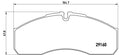 set placute frana,frana disc P A6 022 BREMBO
