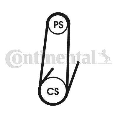 Curea transmisie cu caneluri 4PK1102 ELAST CONTINENTAL CTAM