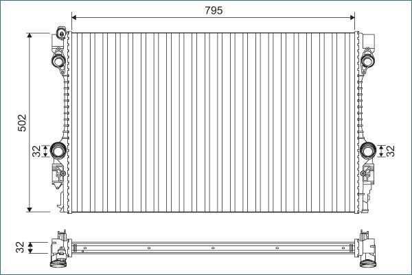 Radiator, racire motor 701126 VALEO