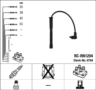 Set cablaj aprinder 6794 NGK