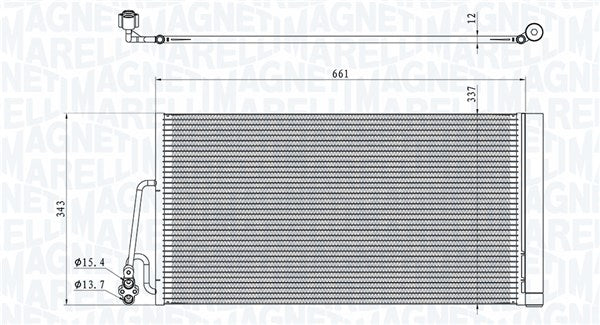Radiator clima MAGNETI MARELLI 350203861000
