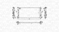 Radiator, racire motor 350213198200 MAGNETI MARELLI