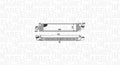 Intercooler, compresor 351319204980 MAGNETI MARELLI