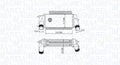 Intercooler, compresor 351319205490 MAGNETI MARELLI