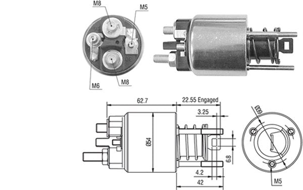 Solenoid, electromotor 940113050423 MAGNETI MARELLI