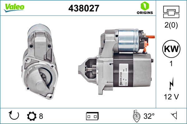 starter 438027 VALEO
