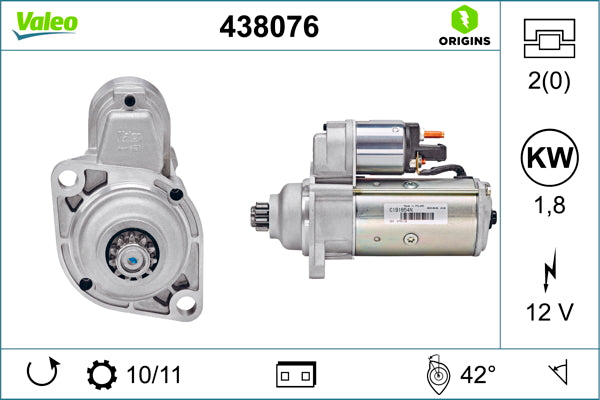 starter 438076 VALEO
