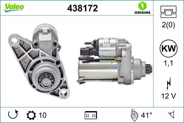 starter 438172 VALEO