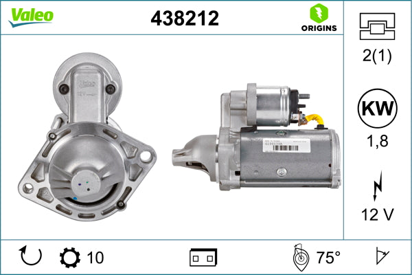 starter 438212 VALEO