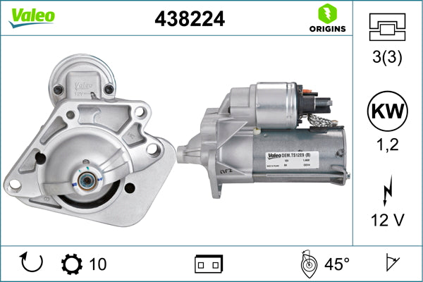 starter 438224 VALEO