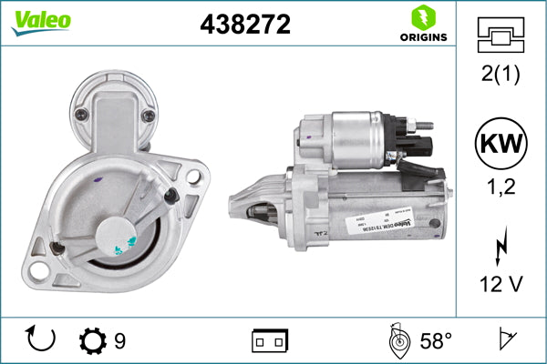 starter 438272 VALEO