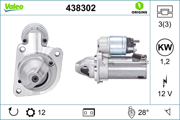 starter 438302 VALEO