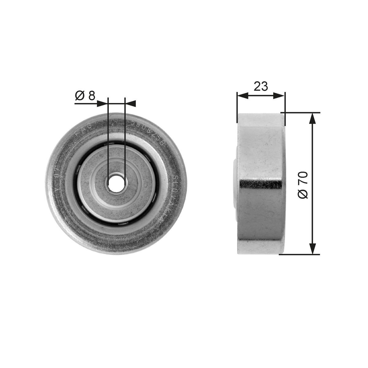 rola intinzator,curea transmisie T36161 GATES