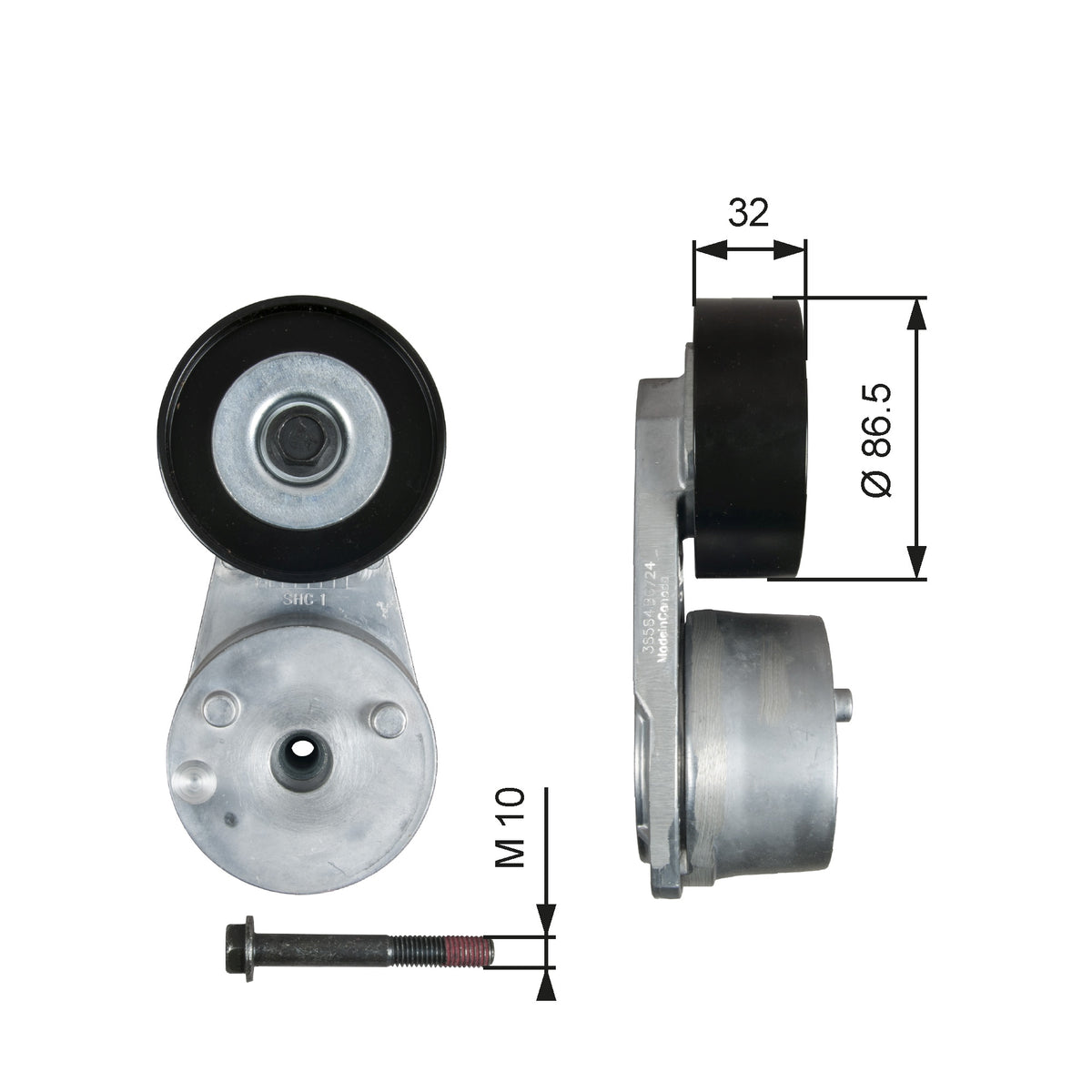 Intinzator curea, curea distributie T38584 GATES