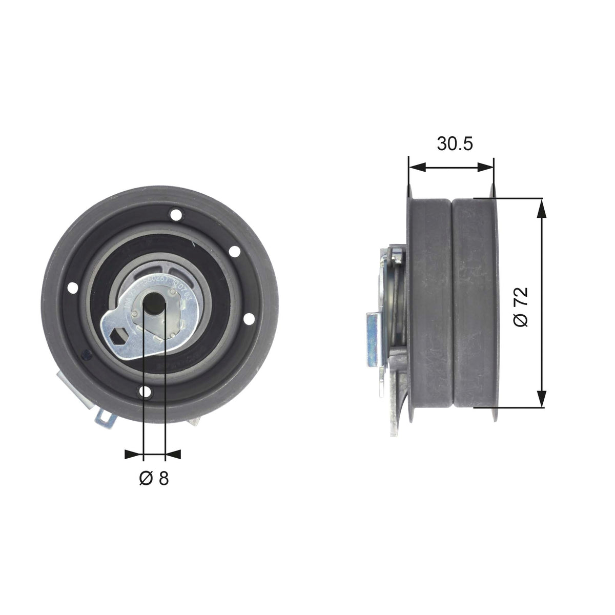 rola intinzator,curea distributie T43010 GATES