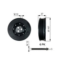 Fulie curea, arbore cotit TVD1060A GATES