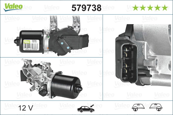 Motoras stergator VALEO 579738