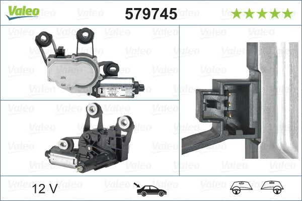 Motoras stergator VALEO 579745