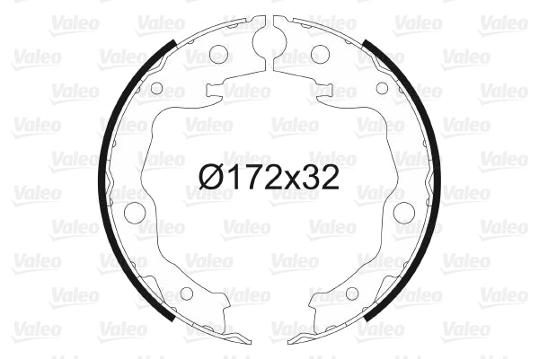 Set saboti frana, frana de mana 564128 VALEO
