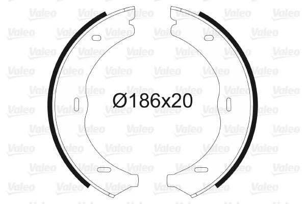 Set saboti frana, frana de mana 564145 VALEO