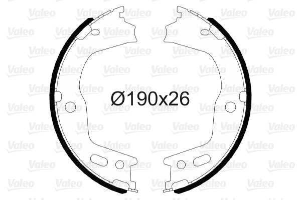 Set saboti frana, frana de mana 564166 VALEO