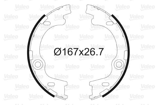 Set saboti frana, frana de mana 564186 VALEO