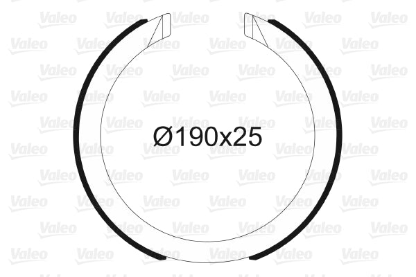 Set saboti frana, frana de mana 564197 VALEO