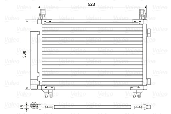 Condensator, climatizare 814449 VALEO