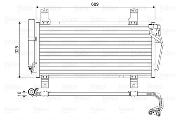 Condensator, climatizare 814456 VALEO