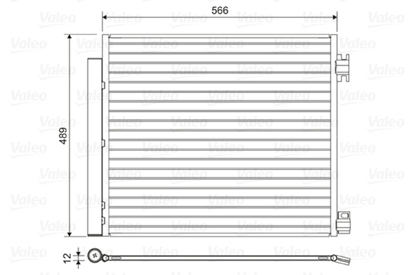 Condensator, climatizare 822559 VALEO
