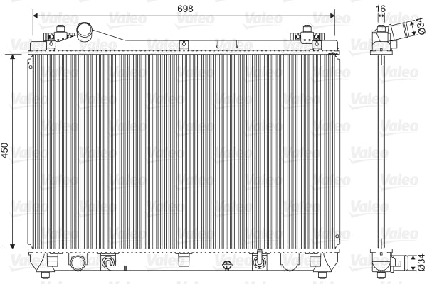 Radiator, racire motor 701592 VALEO