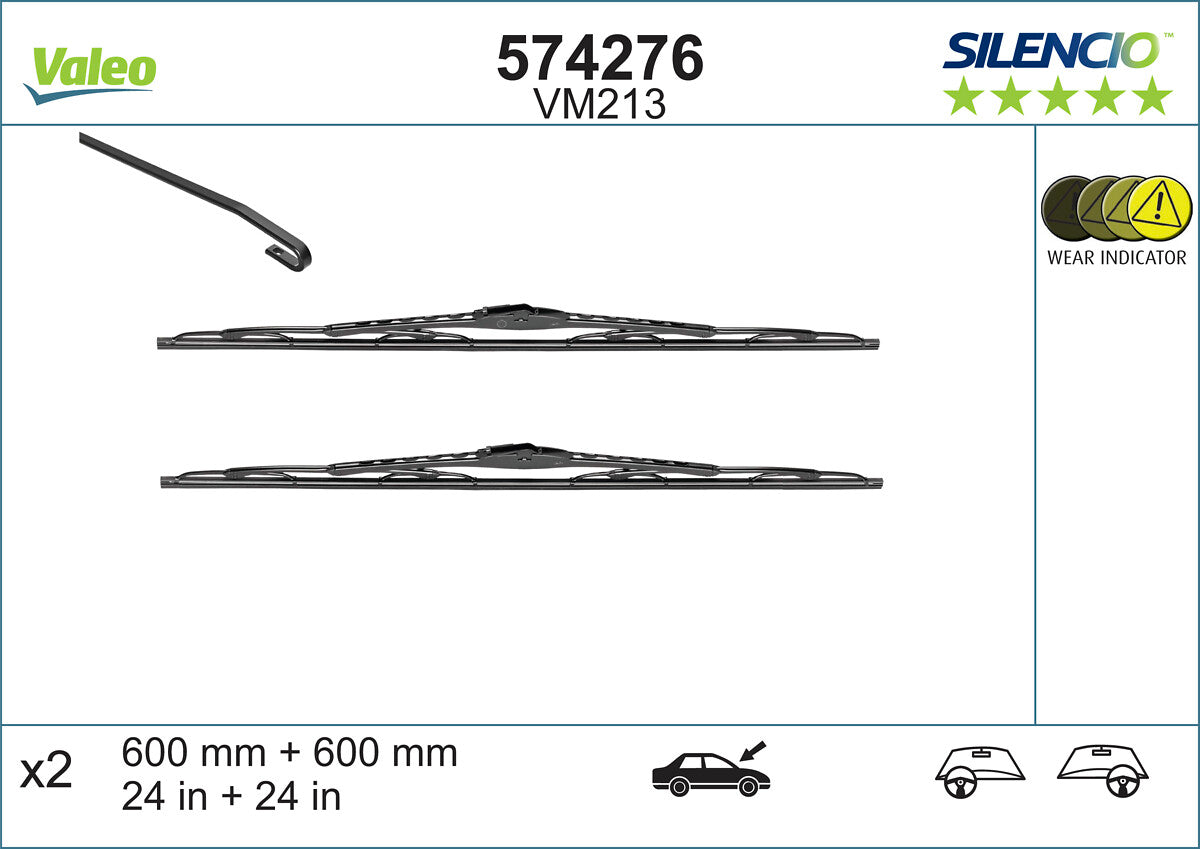 Lamela stergator VALEO 574276