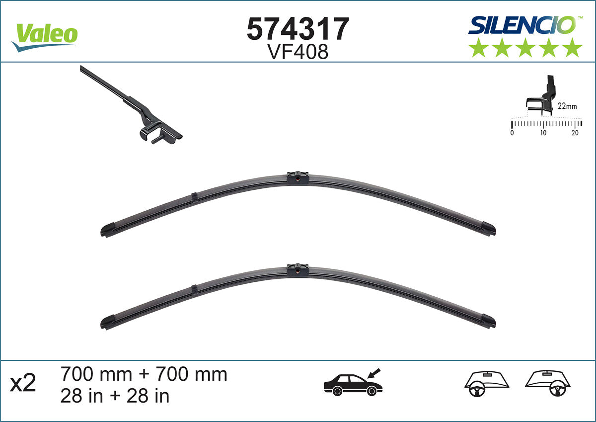 Lamela stergator VALEO 574317