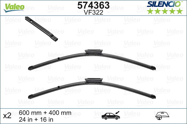 Lamela stergator VALEO 574363