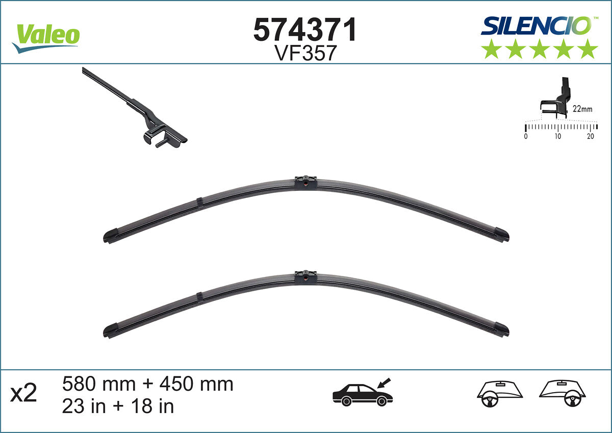 Lamela stergator VALEO 574371