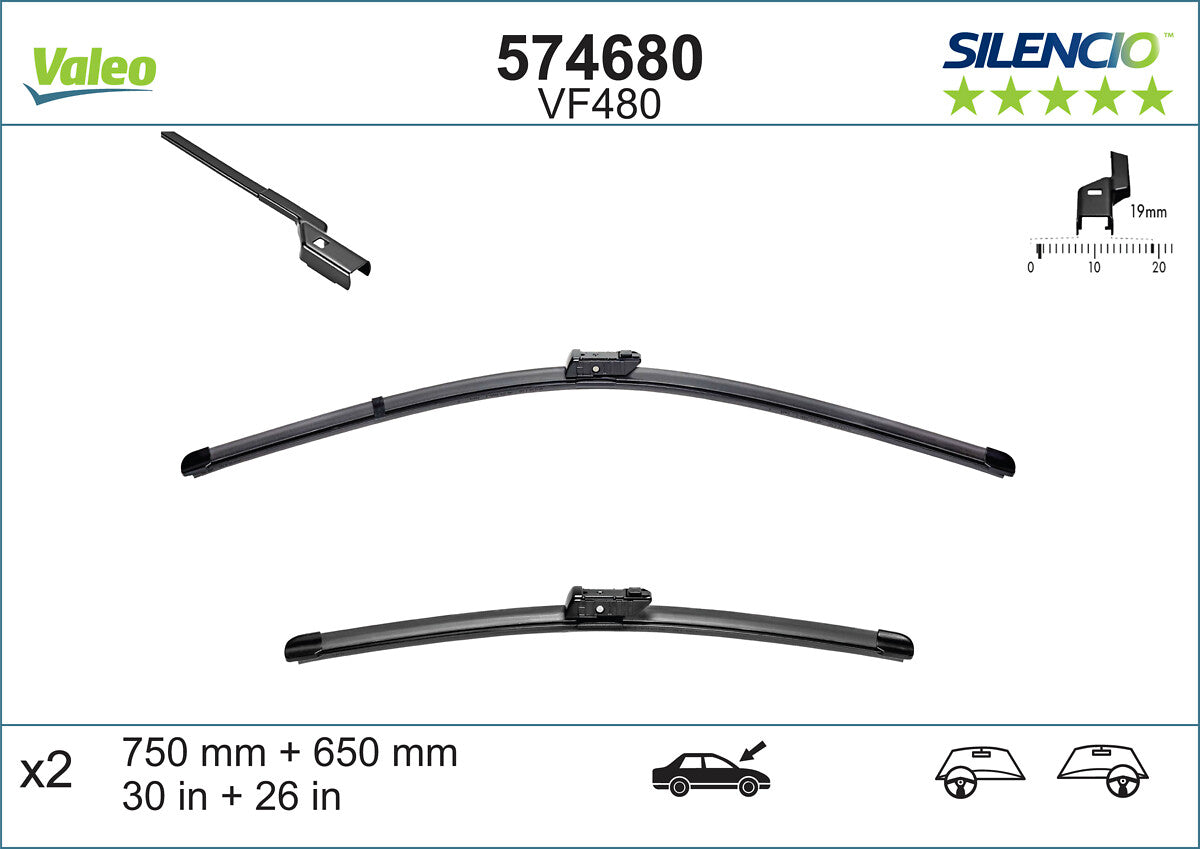Lamela stergator VALEO 574680