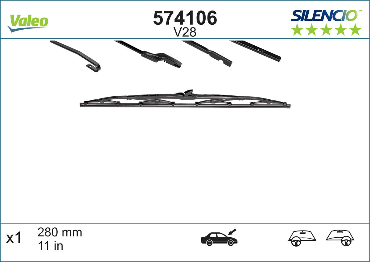 Lamela stergator VALEO 574106