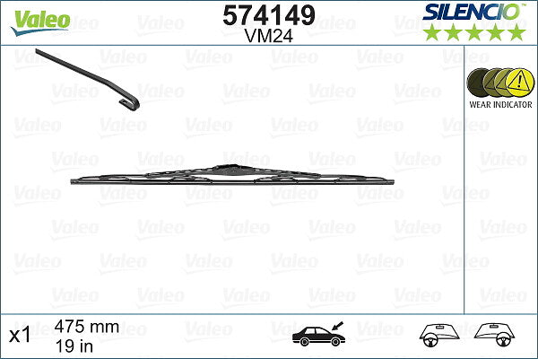Lamela stergator VALEO 574149