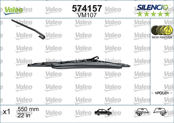 Lamela stergator VALEO 574157